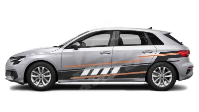 Sticker Auto - Audi A3 Sportback - Modele laterale (01)