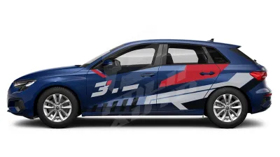 Sticker Auto - Audi A3 Sportback - Modele laterale (28)