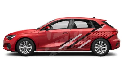 Sticker Auto - Audi A3 Sportback - Modele laterale (43)