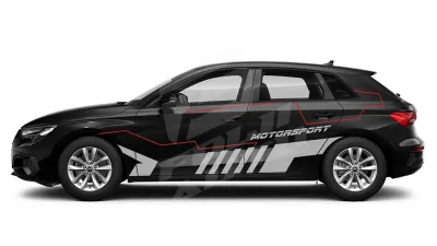 Sticker Auto - Audi A3 Sportback - Modele laterale (61)
