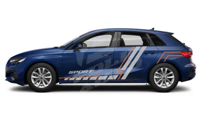Sticker Auto - Audi A3 Sportback - Modele laterale (66)