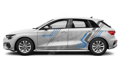 Sticker Auto - Audi A3 Sportback - Modele laterale (67)