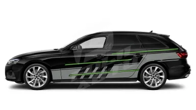 Sticker Auto - Audi A4 Avant - Modele laterale (01)