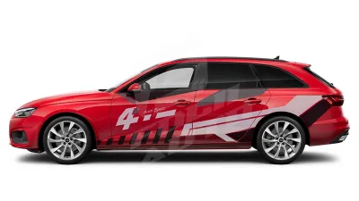 Sticker Auto - Audi A4 Avant - Modele laterale (28)