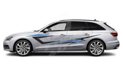 Sticker Auto - Audi A4 Avant - Modele laterale (48)