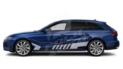 Sticker Auto - Audi A4 Avant - Modele laterale (61)