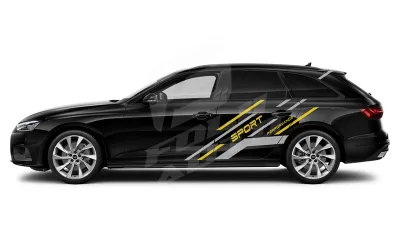 Sticker Auto - Audi A4 Avant -  Modele laterale (68)