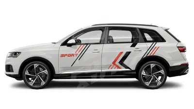 Sticker Auto - Audi Q7 Suv - Modele laterale (67)