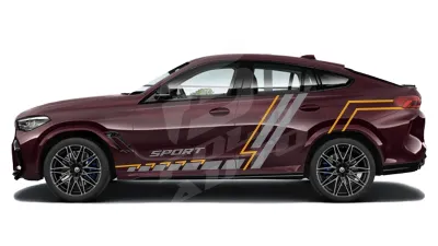Sticker Auto - Bmw X6 - Modele laterale (66)