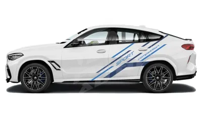 Sticker Auto - Bmw X6 - Modele laterale (68)