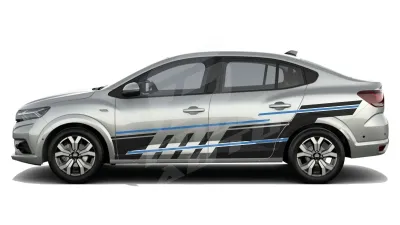 Sticker Auto - Dacia Logan - Modele laterale (01)