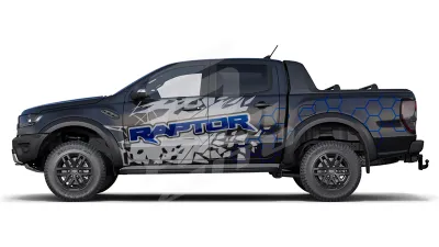 Sticker Auto - Ford Raptor - Modele Laterale (83)