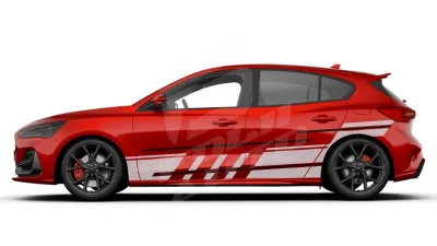 Sticker Auto - Ford Focus - Modele laterale (01)