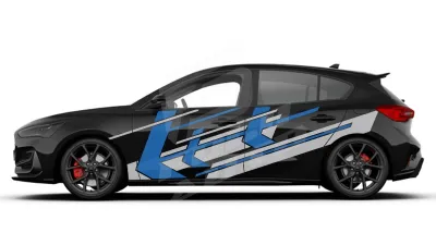 Sticker Auto - Ford Focus - Modele laterale (03)