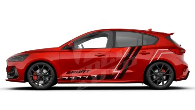 Sticker Auto - Ford Focus - Modele laterale (66)