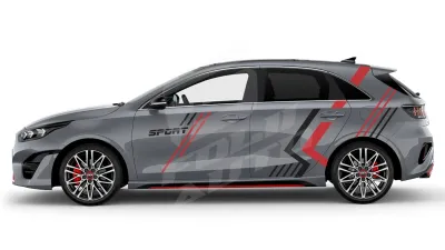 Sticker Auto - Kia Ceed - Modele laterale (67)