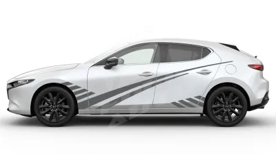 Sticker Auto - Mazda 3 - Modele laterale (06)