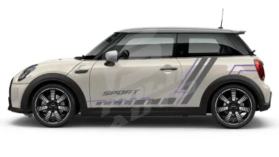 Sticker Auto - Mini Cooper - Modele laterale (66)