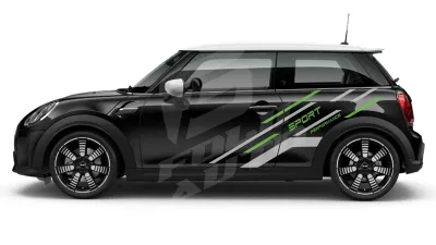 Sticker Auto - Mini Cooper - Modele laterale (68)