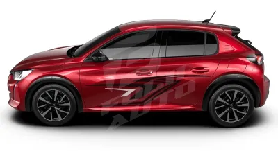 Sticker Auto - Peugeot 208 - Modele laterale (47)
