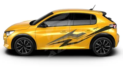 Sticker Auto - Peugeot 208 - Modele laterale (49)