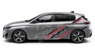 Sticker Auto - Peugeot 308 - Modele laterale (43)