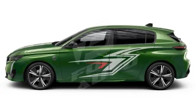 Sticker Auto - Peugeot 308 - Modele laterale (47)