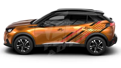 Sticker Auto - Peugeot 2008 - Modele laterale (43)