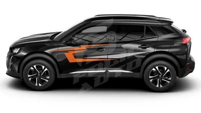 Sticker Auto - Peugeot 2008 - Modele laterale (46)