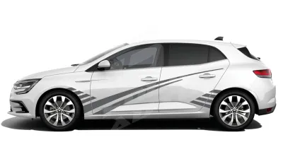 Sticker Auto - Reanault Megane - Modele laterale (06)