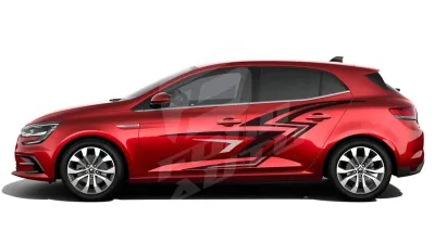 Sticker Auto - Reanault Megane - Modele laterale (47)