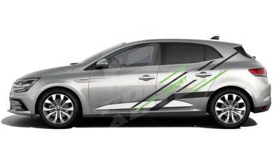 Sticker Auto - Reanault Megane - Modele laterale (68)