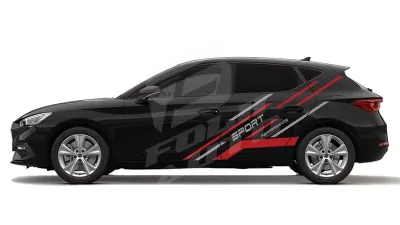 Sticker Auto - Seat Leon - Modele laterale (68)