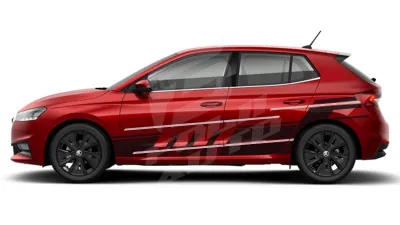 Sticker Auto - Skoda Fabia - Modele laterale (01)