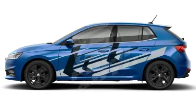 Sticker Auto - Skoda Fabia - Modele laterale (03)