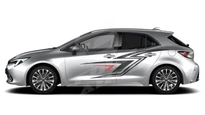 Sticker Auto - Toyota Corolla - Modele laterale (47)