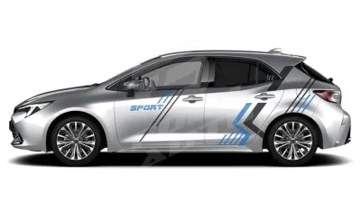 Sticker Auto - Toyota Corolla - Modele laterale (67)