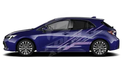Sticker Auto - Toyota Corolla - Modele laterale (68)