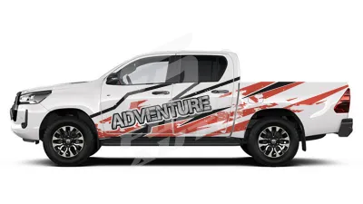 Sticker Auto - Toyota Hilux - Modele Laterale (70)