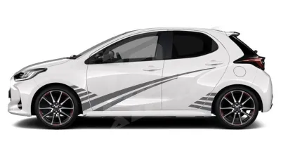 Sticker Auto - Toyota Yaris - Modele laterale (06)