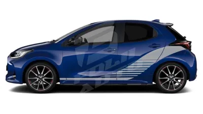 Sticker Auto - Toyota Yaris - Modele laterale (27)