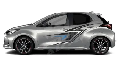Sticker Auto - Toyota Yaris - Modele laterale (47)