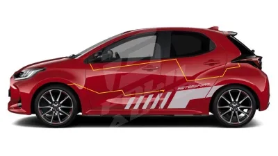 Sticker Auto - Toyota Yaris - Modele laterale (61)