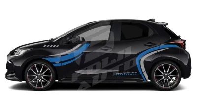 Sticker Auto - Toyota Yaris - Modele laterale (63)