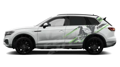 Sticker Auto - Volkswagen Touareg - Modele laterale (13)