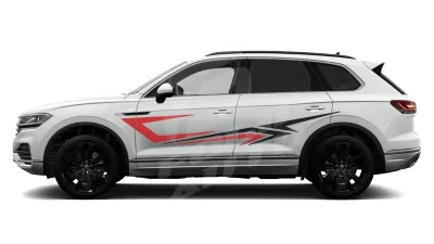 Sticker Auto - Volkswagen Touareg - Modele laterale (48)